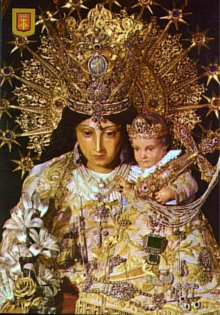 Nossa Senhora dos Desamparados, imagem original, detalhe, Valencia, Espanha