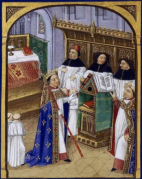 Roberto II o Piedoso, Grandes Chroniques de France, século XV, ©BNF