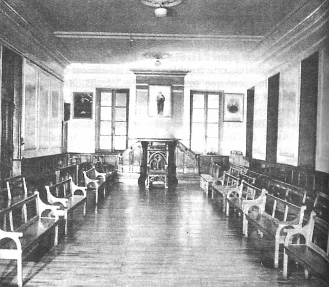 Sala do noviciado onde Santa Bernadette recebeu sua missão na Ordem